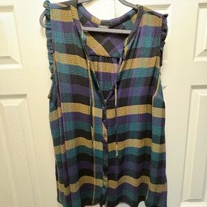 Torrid Multicolor Plaid Women's Top